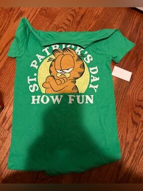 Garfield St. Patrick’s day tee